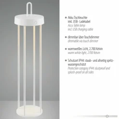 ANSELM Lampadaire Luminaires Leuchten Direkt LED Blanc, 1 lumière
