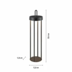 ANSELM Lampadaire Luminaires Leuchten Direkt LED Noir, 1 lumière