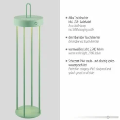 ANSELM Lampadaire Luminaires Leuchten Direkt LED Vert, 1 lumière