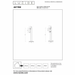 Luminaires Lucide Lampes À Poser|ANTRIM Lampe à poser LED Noir, 1 lumière