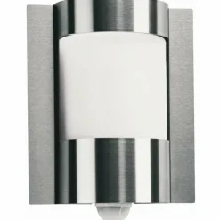Applique extérieure avec détecteur Albert Acier inoxydable, 1 lumière, Détecteur de mouvement