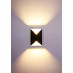 Applique extérieure Corozal LED Anthracite, Blanc, 2 lumières