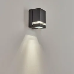 Applique extérieure Haines Anthracite, Noir, 1 lumière