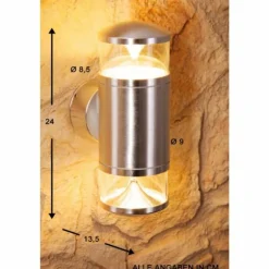Applique extérieure Konstsmide Transparent, 2 lumières