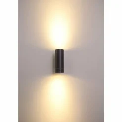 Applique extérieure LED Globo Noir, 2 lumières