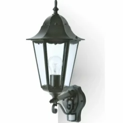Applique extérieure LUTEC BRISTOL Noir, 1 lumière