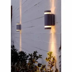 Applique extérieure LUTEC FOCUS Anthracite, 2 lumières