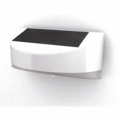 Applique extérieure LUTEC BREAD LED Argenté, 1 lumière, Détecteur de mouvement