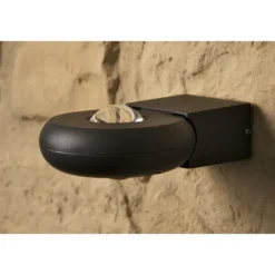 applique extérieure Trio TIGRIS LED Noir, 2 lumières