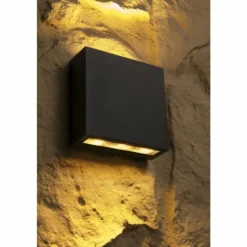applique extérieure Trio THAMES LED Noir, 2 lumières