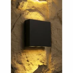 applique extérieure Trio THAMES LED Noir, 2 lumières