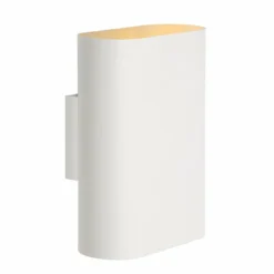 Luminaires Lucide Appliques|Applique Lucide OVALIS Blanc, 2 lumières