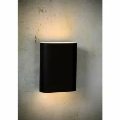 Luminaires Lucide Appliques|Applique Lucide OVALIS Noir, 2 lumières