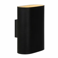 Luminaires Lucide Appliques|Applique Lucide OVALIS Noir, 2 lumières