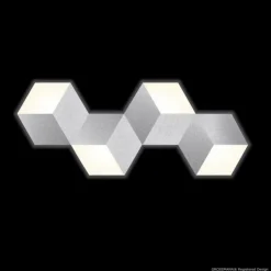 Luminaires Grossmann Éclairage Led|Applique murale / Plafonnier Grossmann GEO LED Aluminium, 4 lumières