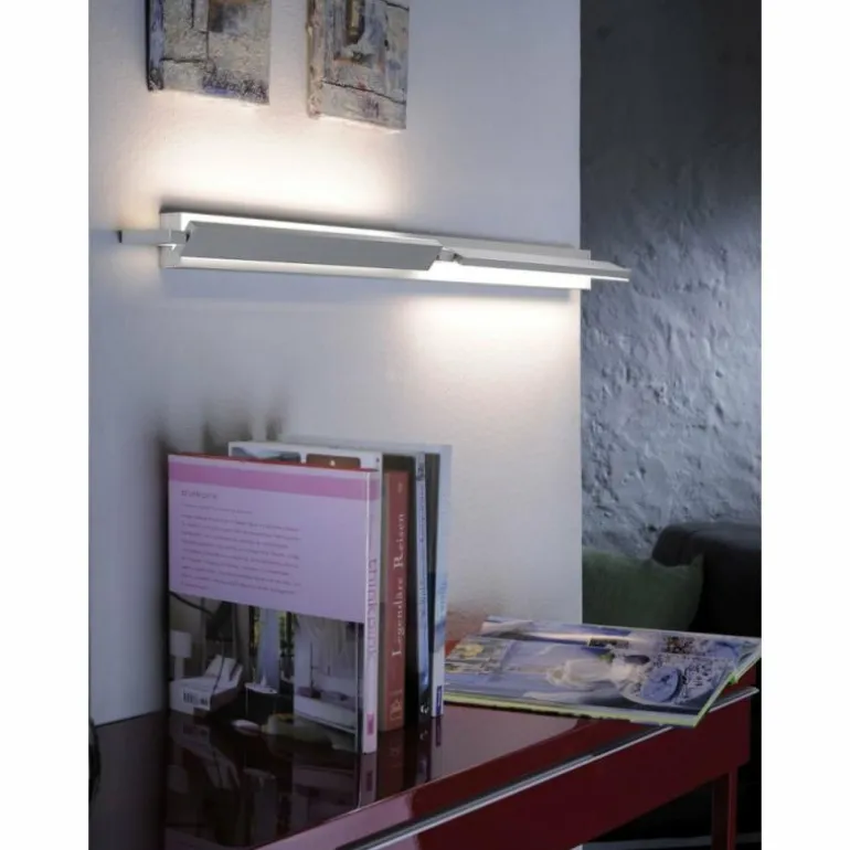 Applique Murale / Plafonnier Paul Neuhaus Q-Matteo LED Aluminium, 2 lumières, Télécommandes