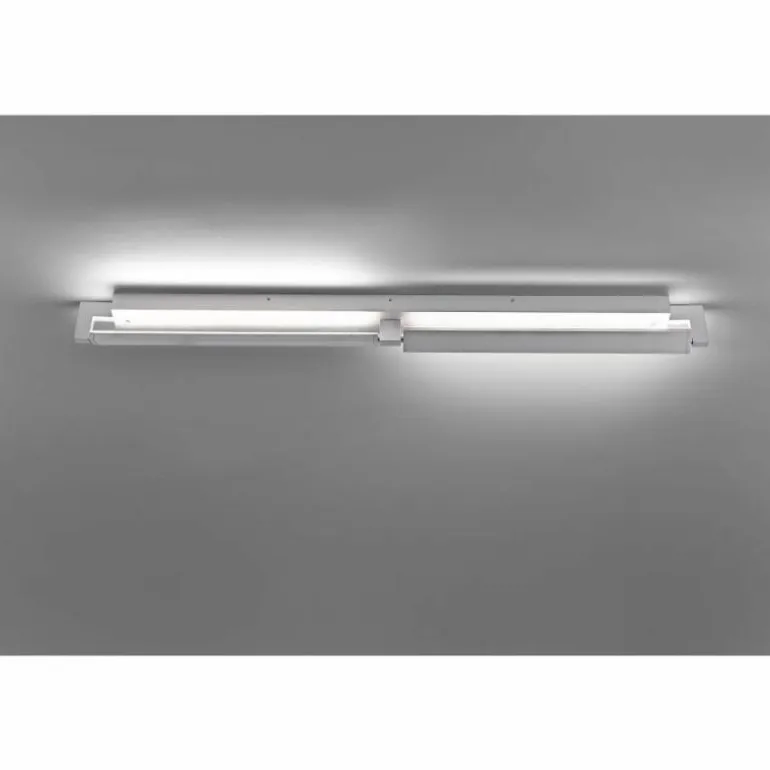 Applique Murale / Plafonnier Paul Neuhaus Q-Matteo LED Aluminium, 2 lumières, Télécommandes