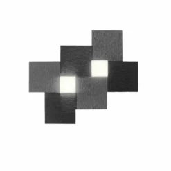Luminaires Grossmann Éclairage Led|Applique murale / Plafonnier Grossmann CREO LED Noir, 2 lumières