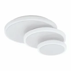 Luminaires Eglo Appliques|Applique murale / Plafonnier Eglo ELGVERO LED Blanc, 3 lumières
