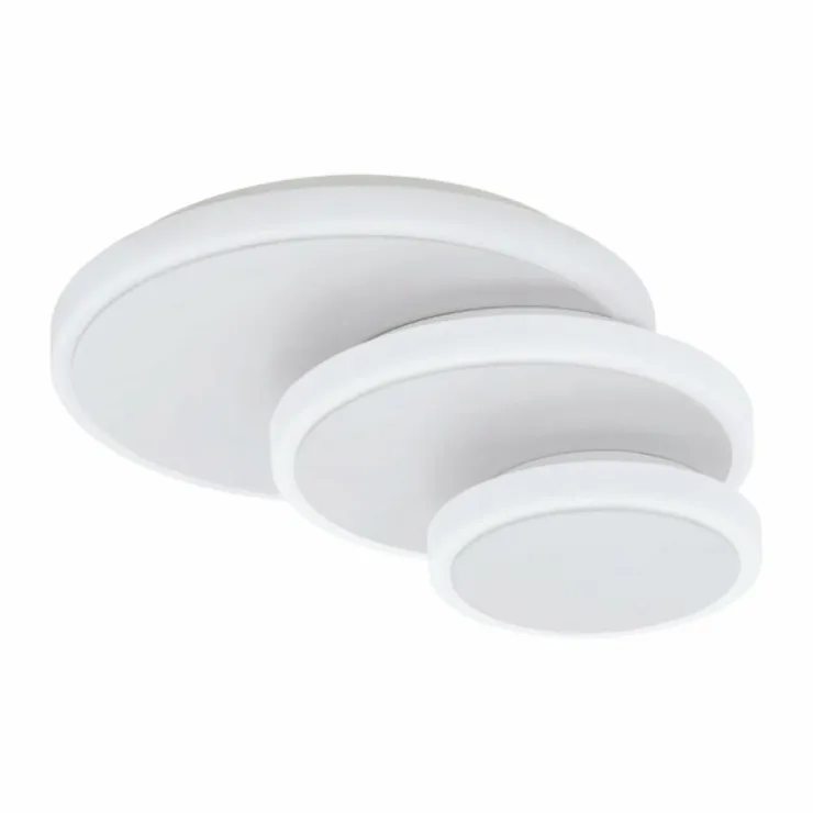 Luminaires Eglo Appliques|Applique murale / Plafonnier Eglo ELGVERO LED Blanc, 3 lumières