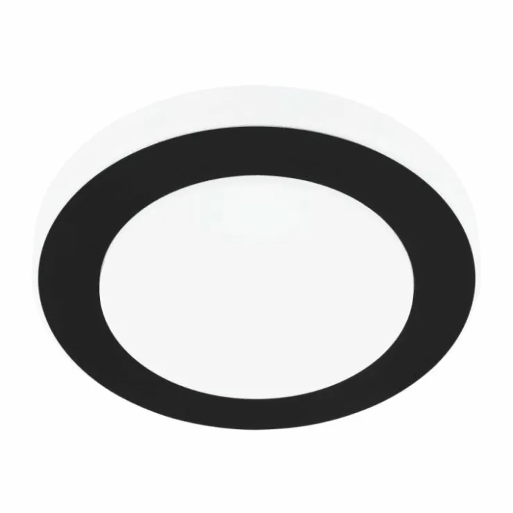 Luminaires Eglo Appliques|Applique murale / Plafonnier Eglo LED CARPI Noir, Blanc, 1 lumière