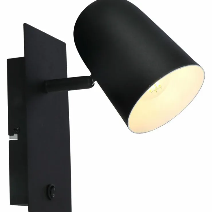 Luminaires Brilliant Appliques|Applique murale Brilliant Ayr Noir, 1 lumière