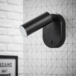 Luminaires Brilliant Appliques|Applique murale Brilliant Soeren LED Noir, 1 lumière