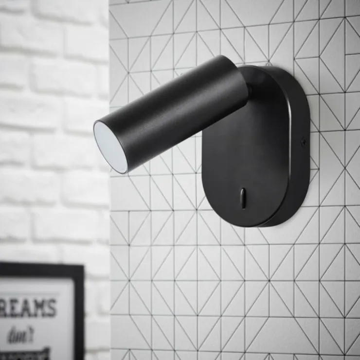 Luminaires Brilliant Appliques|Applique murale Brilliant Soeren LED Noir, 1 lumière