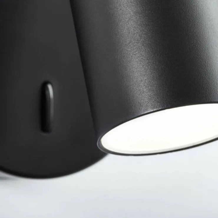 Luminaires Brilliant Appliques|Applique murale Brilliant Soeren LED Noir, 1 lumière