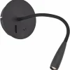 Luminaires Brilliant Éclairage Led|Applique murale Brilliant Jutta LED Noir, 1 lumière