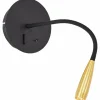 Luminaires Brilliant Éclairage Led|Applique murale Brilliant Jutta LED Noir, 1 lumière