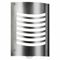 Applique murale CMD Aqua Smile Acier inoxydable, 1 lumière, Détecteur de mouvement