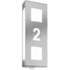 Applique murale CMD Aqua Trilo Acier inoxydable, 2 lumières, Détecteur de mouvement