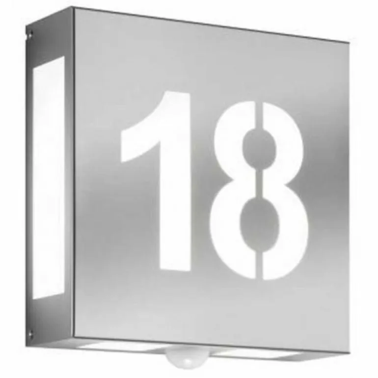Applique murale CMD Aqua Legendo Acier inoxydable, 2 lumières, Détecteur de mouvement