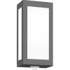 Applique murale CMD Aqua Rain Anthracite, 1 lumière, Détecteur de mouvement