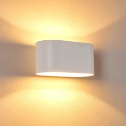 hofstein Appliques|Applique murale Dapp Blanc, 1 lumière