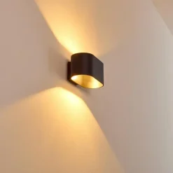 hofstein Appliques|Applique murale Dapp Noir, 1 lumière