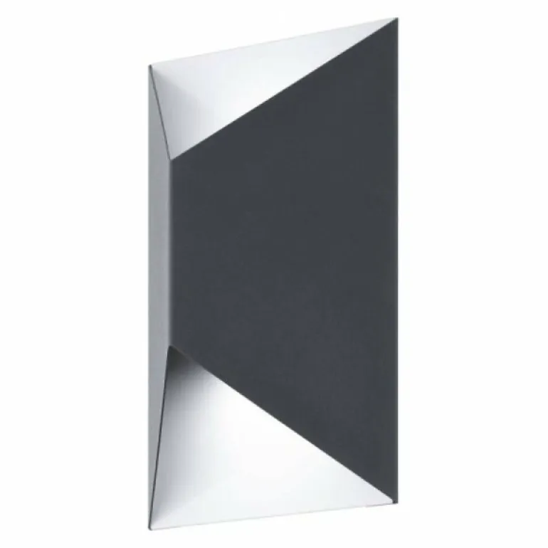 Applique murale d'extérieur Eglo PREDAZZO LED Anthracite, Blanc, 2 lumières
