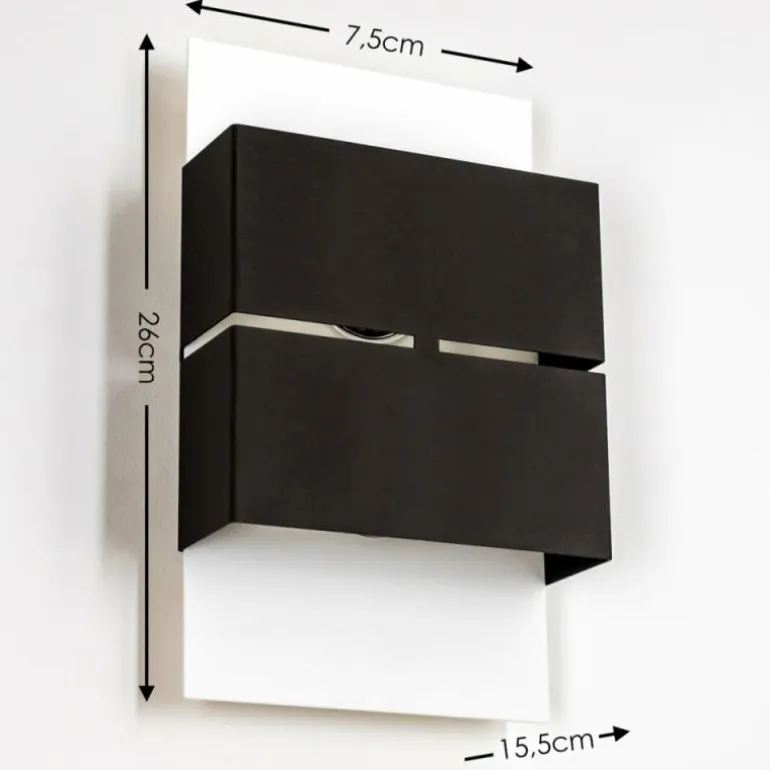 Applique murale d'extérieur Tidan LED Blanc, 2 lumières