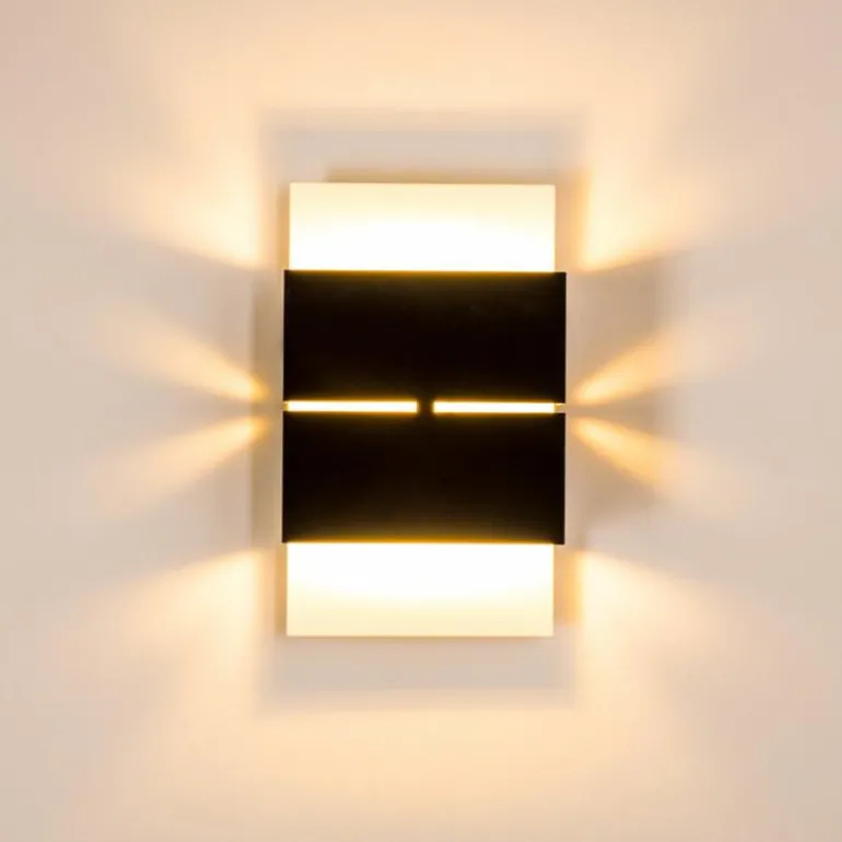Applique murale d'extérieur Tidan LED Blanc, 2 lumières