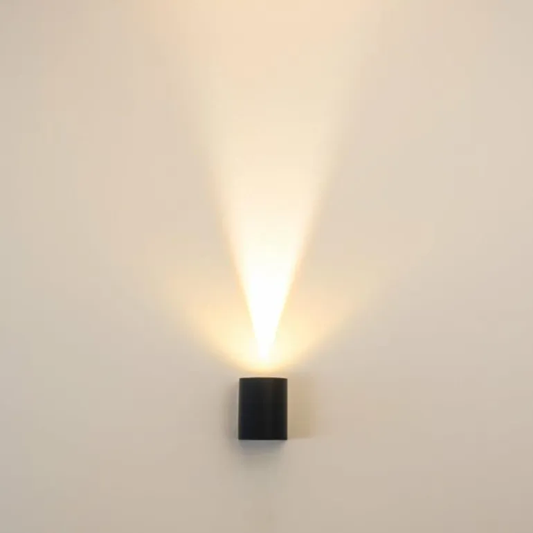 Applique murale d'extérieur Mora LED Noir, 2 lumières