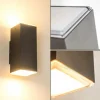 Applique murale d'extérieur Laxa LED Argenté, 2 lumières