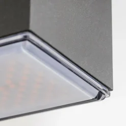 Applique murale d'extérieur Laxa LED Argenté, 2 lumières
