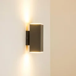 Applique murale d'extérieur Laxa LED Argenté, 2 lumières