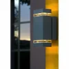 Applique murale d'extérieur Lutec Lampen Focus Anthracite, 2 lumières