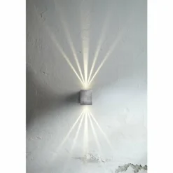 Applique murale d'extérieur Nordlux Canto Kubi LED Zingué, 2 lumières