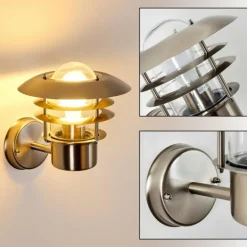 Applique murale d'extérieur Juva Acier inoxydable, 1 lumière