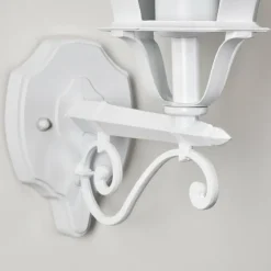 Applique murale d'extérieur Lentua Blanc, 1 lumière