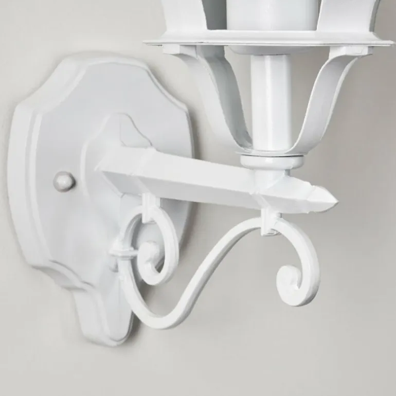 Applique murale d'extérieur Lentua Blanc, 1 lumière
