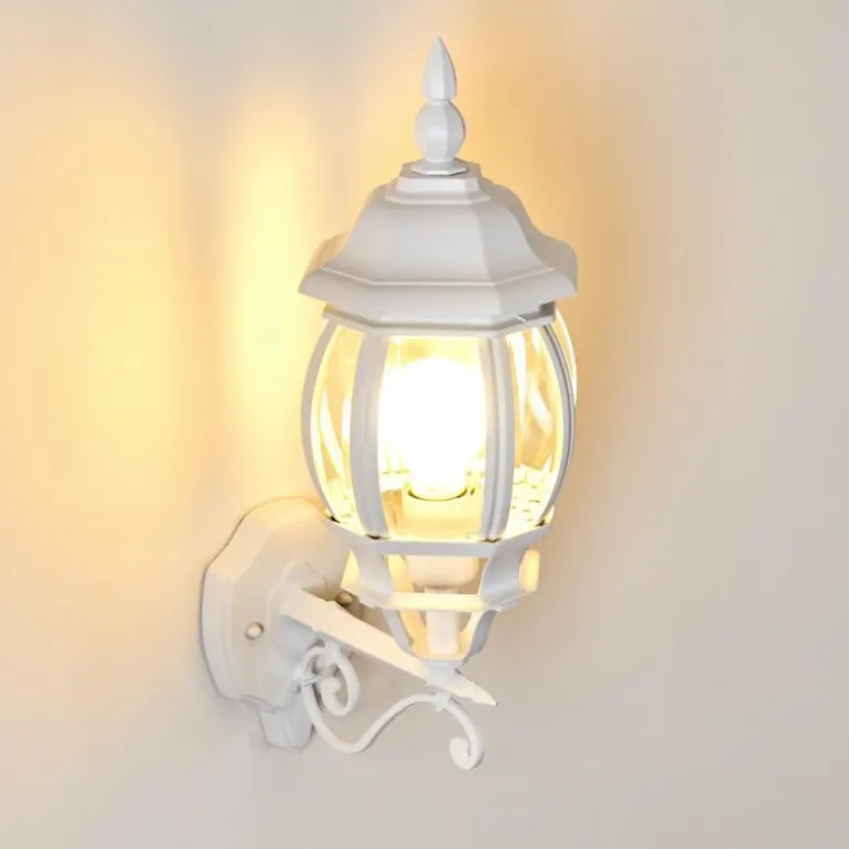 Applique murale d'extérieur Lentua Blanc, 1 lumière